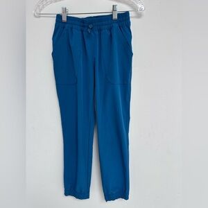 Patagonia Girl’s Teal-Blue Elastic Waist Hiking Joggers